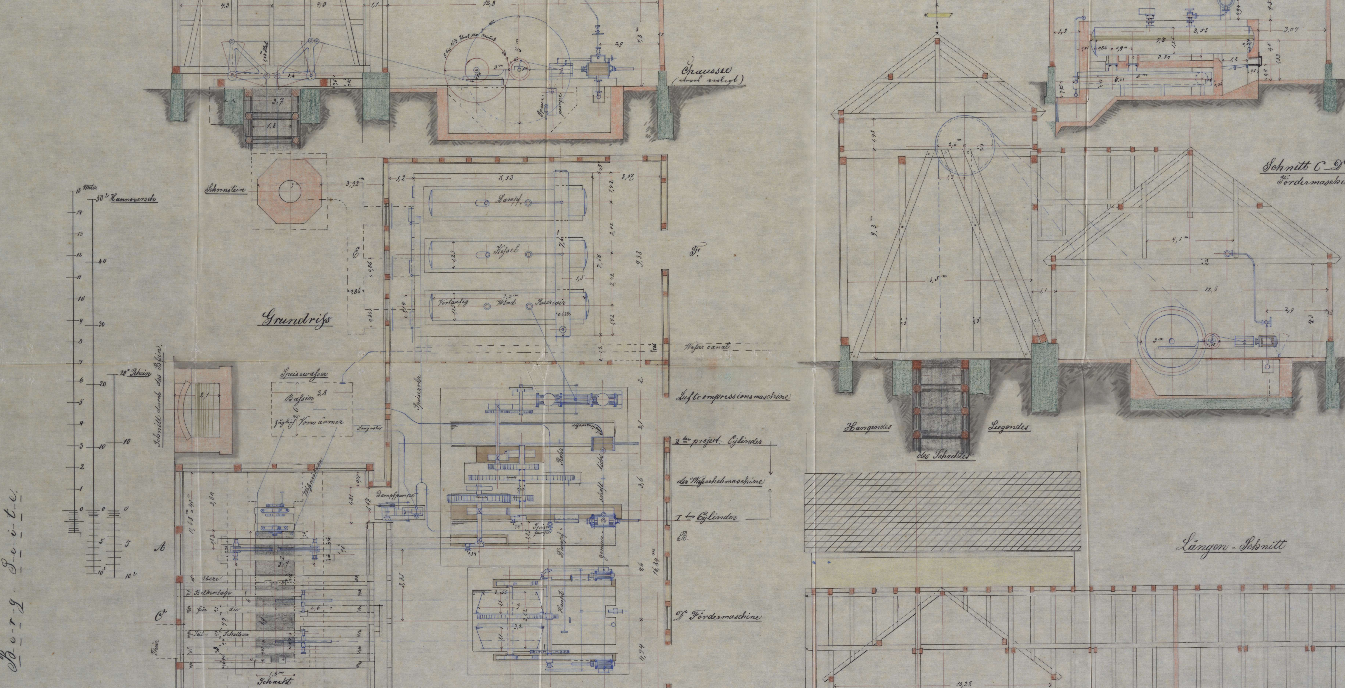 Kanekuhler Schacht Grundriss Fördermaschine