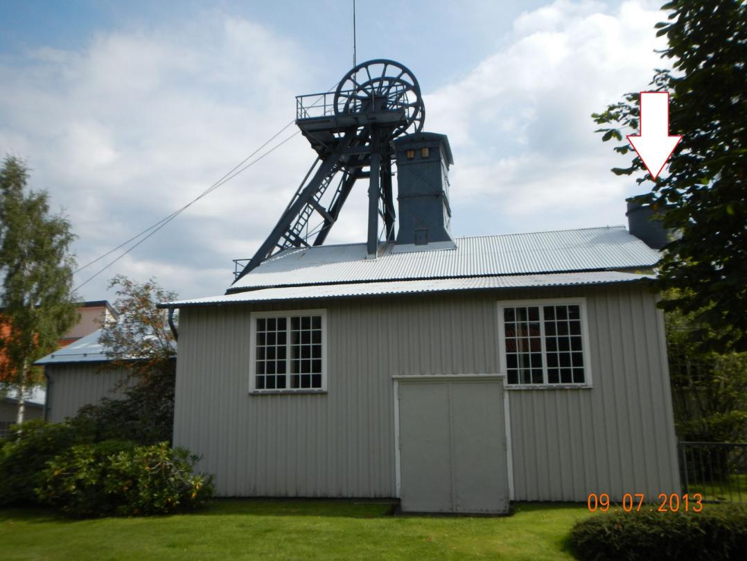 Das Wasserschloss am Kaiser Wilhelm II Schacht.