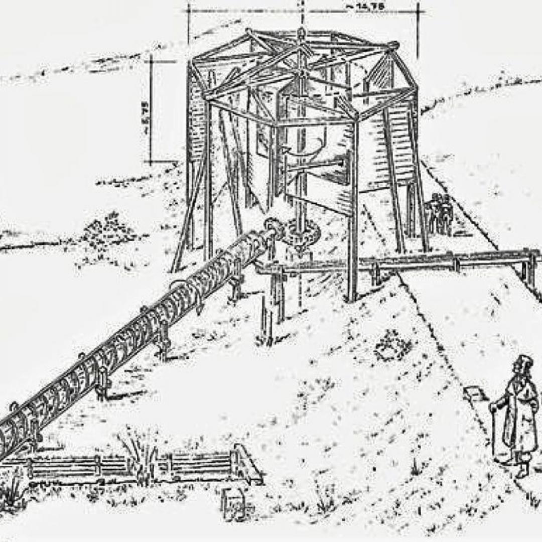 Projektierte Windmühle von Leibnitz im Harz
